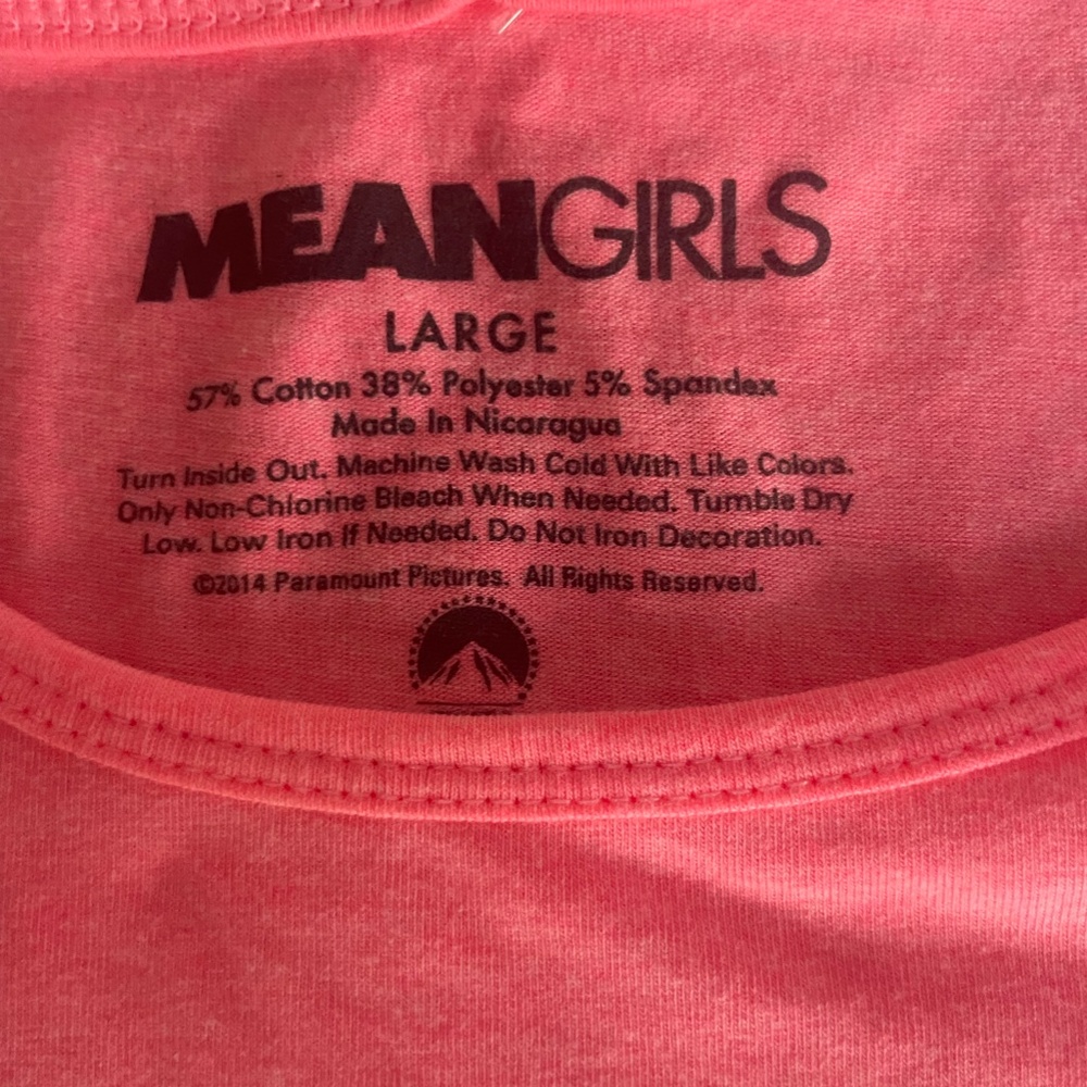 ON WEDNESDAYS WE WEAR PINK (MEAN GIRLS) SIZE LG NWT - Picture 3 of 9